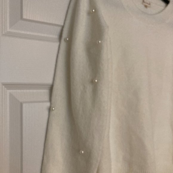Saige by Hem & Thread Pearl Sweater - in Cream/Ivory - Picture 6 of 9